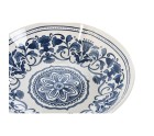 Vajilla Home ESPRIT Azul Blanco Porcelana Árabe 27 x 27 x 2 cm 18 Piezas