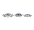 Vajilla Home ESPRIT Azul Blanco Porcelana Árabe 27 x 27 x 2 cm 18 Piezas