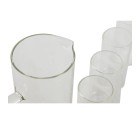 Set of glasses Home ESPRIT Transparent Bamboo Borosilicate Glass 210 ml