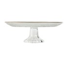 Plato Llano Home ESPRIT Transparente Dorado Cristal 23 x 23 x 8 cm