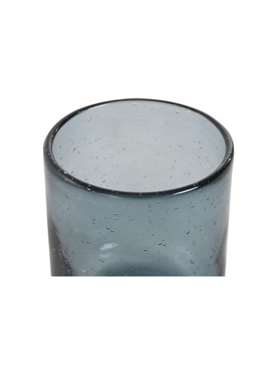 Set de Vasos Home ESPRIT Azul Cristal 320 ml (6 Unidades)