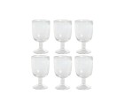 Set de Copas Home ESPRIT Transparente Cristal 300 ml 8 x 8 x 14 cm (6 Unidades)