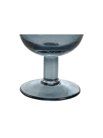 Set de Copas Home ESPRIT Azul Cristal 300 ml 8 x 8 x 14 cm (6 Unidades)