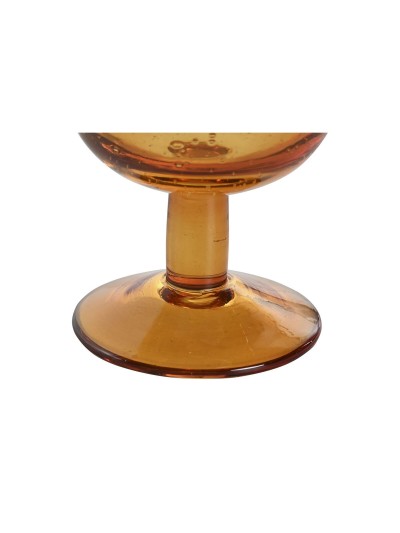 Set of cups Home ESPRIT Amber Crystal 300 ml 8 x 8 x 14 cm (6 Units)