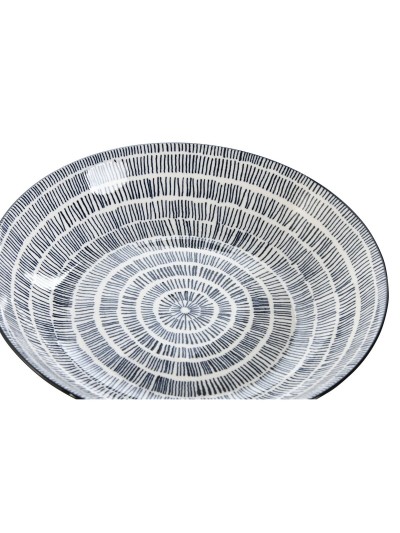 Set de Platos Home ESPRIT Azul Blanco Porcelana 20 x 20 x 4 cm
