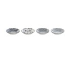 Set de Platos Home ESPRIT Azul Blanco Porcelana 20 x 20 x 4 cm