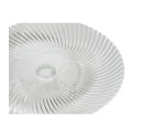 Flat Plate Home ESPRIT Transparent Crystal 20,5 x 20,5 x 7,5 cm