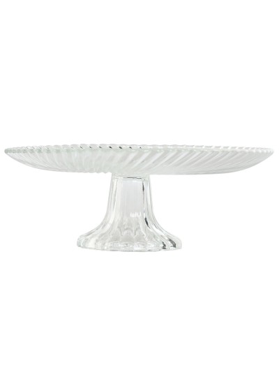 Plato Llano Home ESPRIT Transparente Cristal 20,5 x 20,5 x 7,5 cm