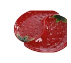 Plato Home ESPRIT Rojo Gres Moderno 32 x 31 x 3,5 cm