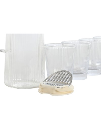 Set de Vasos Home ESPRIT Transparente Polipropileno Vidrio de Borosilicato 245 ml