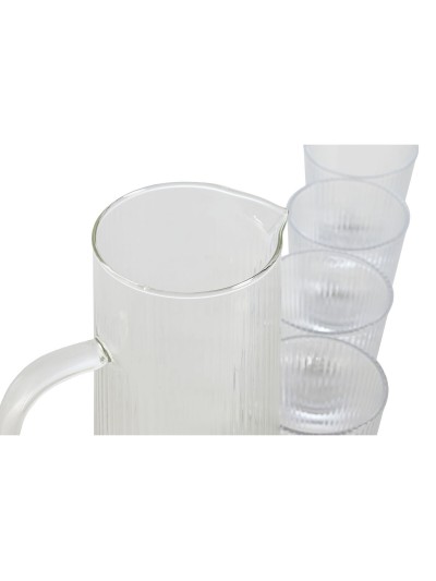 Set of glasses Home ESPRIT Transparent polypropylene Borosilicate Glass 245 ml