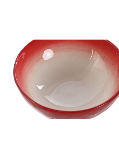 Bowl Home ESPRIT Red Stoneware Modern 15,4 x 15,4 x 6 cm
