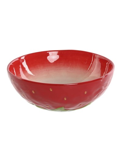 Cuenco Home ESPRIT Rojo Gres Moderno 19,3 x 19,3 x 7 cm
