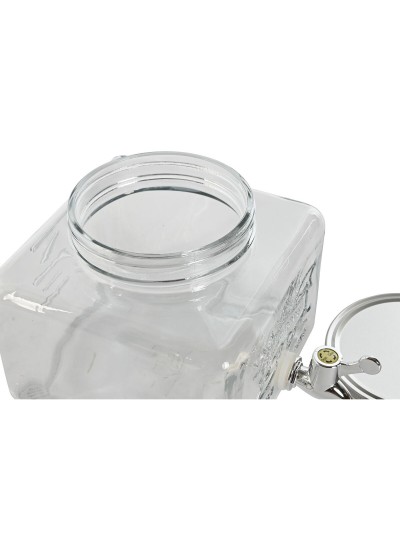 Water Dispenser Home ESPRIT Transparent Metal Silicone Crystal ABS 3,5 L 19 x 25 x 16 cm