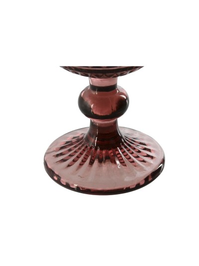 Set de Verres Home ESPRIT Rose Verre 8 x 8 x 14,5 cm (6 Unités)