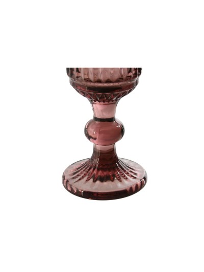 Set de Copas Home ESPRIT Rosa Cristal 6 x 6 x 18,4 cm (6 Unidades)