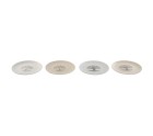Flat Plate Home ESPRIT White Beige Stoneware Traditional 20 x 20 x 2,5 cm