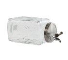 Water Dispenser Home ESPRIT Transparent Metal Crystal 13 x 13,5 x 32,5 cm