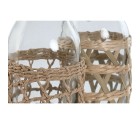 Jarra Home ESPRIT Natural Cristal Fibra (2 Unidades)