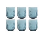 Set of glasses Home ESPRIT Blue Crystal (6 Units)