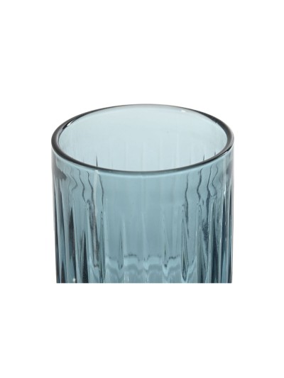 Set de Vasos Home ESPRIT Azul Cristal (6 Unidades)