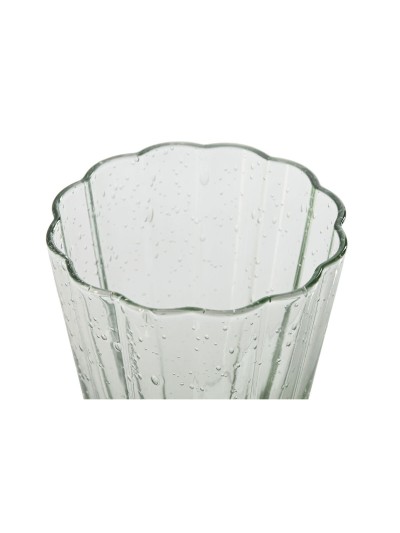 Set of glasses Home ESPRIT Green Crystal 280 ml (6 Units)