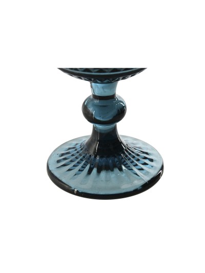 Set of cups Home ESPRIT Blue Crystal 8,8 x 8,8 x 16,3 cm (6 Units)