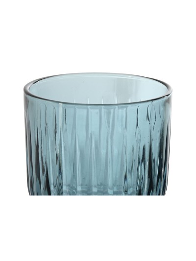 Set of cups Home ESPRIT Blue Crystal 8,8 x 8,8 x 16,3 cm (6 Units)