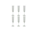 Set of cups Home ESPRIT Green Crystal 6 x 6 x 23,7 cm (6 Units)