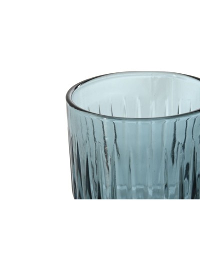 Set de Vasos Home Esprit Azul (6 unidades) - 8 x 8 x 14,5 cm