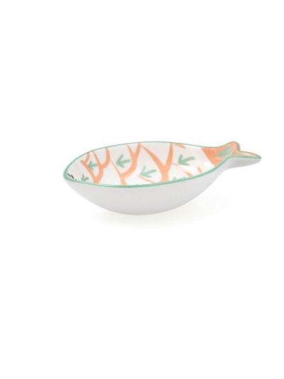 Snack Bowl Quid Kaleido White Ceramic 14 x 9 x 3 cm (4 Units)