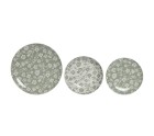 Dinnerware Set Home ESPRIT White Green Porcelain Floral 27 x 27 x 2 cm 18 Pieces
