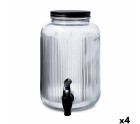 Drinks dispenser Quid Maison Transparent Glass 4 L (4 Units)