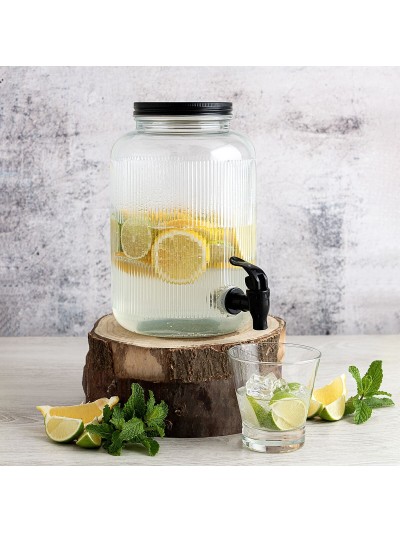 Drinks dispenser Quid Maison Transparent Glass 4 L (4 Units)