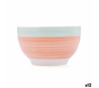 Bol para Aperitivos Quid Kaleido Verde Coral Cerámica (12 Unidades)