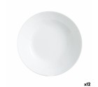 Assiette creuse Luminarc Zelie Blanc verre Ø 20 cm (12 Unités)