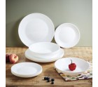 Deep Plate Luminarc Zelie White Glass Ø 20 cm (12 Units)
