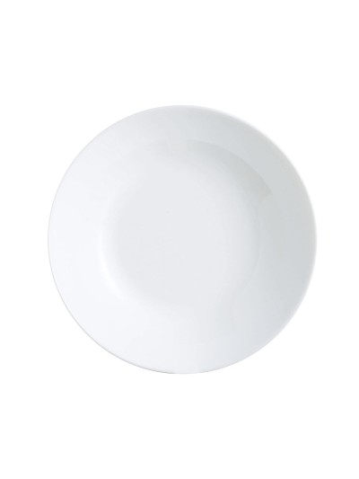 Deep Plate Luminarc Zelie White Glass Ø 20 cm (12 Units)
