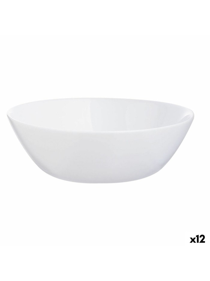 Snack Bowl Luminarc Zelie White Glass (12 Units)
