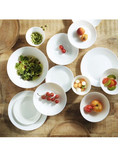 Snack Bowl Luminarc Zelie White Glass (12 Units)
