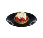 Dessert dish Luminarc Zelie Negro Black Glass Ø 18 cm (12 Units)