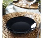 Plato de Postre Luminarc Zelie Negro Negro Vidrio Ø 18 cm (12 Unidades)