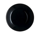 Plato de Postre Luminarc Zelie Negro Negro Vidrio Ø 18 cm (12 Unidades)