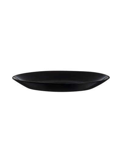 Dessert dish Luminarc Zelie Negro Black Glass Ø 18 cm (12 Units)