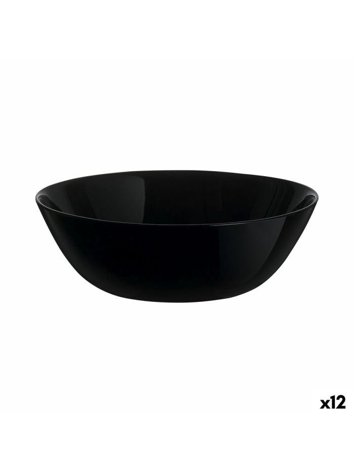 Snack Bowl Luminarc Zelie Negro Black Glass (12 Units)