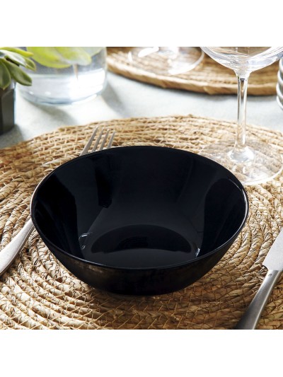 Bol para Aperitivos Luminarc Zelie Negro Negro Vidrio (12 Unidades)