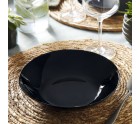 Deep Plate Luminarc Zelie Negro Black Glass Ø 20 cm (12 Units)