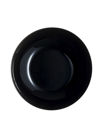 Deep Plate Luminarc Zelie Negro Black Glass Ø 20 cm (12 Units)