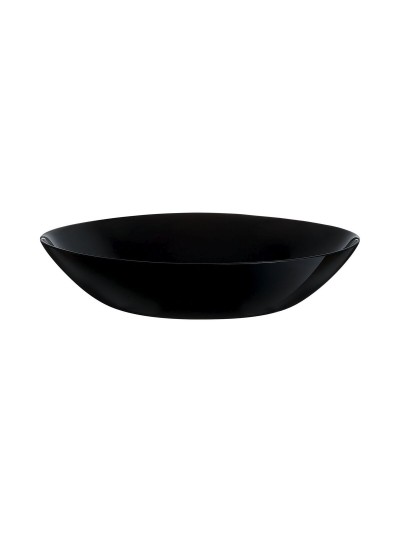 Deep Plate Luminarc Zelie Negro Black Glass Ø 20 cm (12 Units)