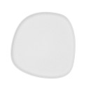 Flat Plate Bidasoa Fosil White Ceramic 26,3 x 25,5 x 2,4 cm (6 Units)
